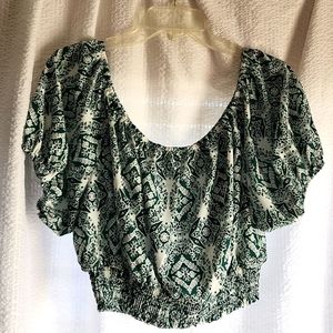 SHEIN Crop/Off Shoulder Blouse